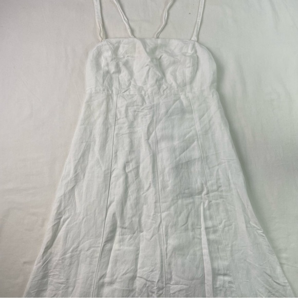 Madewell Dresses & Skirts - Madewell Women's White Embroidered Eyelet Tie Back Cami Midi Dress Size 0 NWT